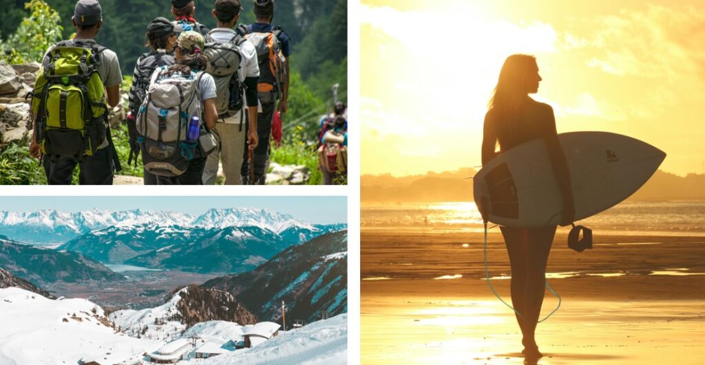 Japan ski, surf, hike